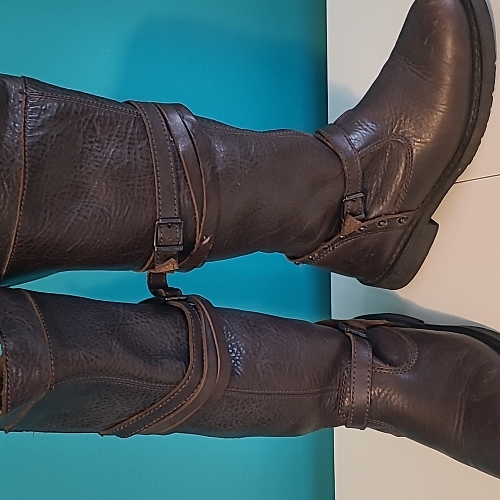 Brown Leather Riding Boots
